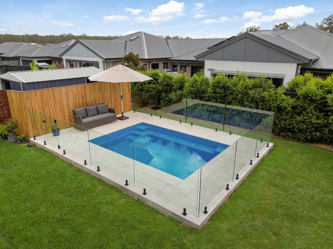 Compass Pool Centre Newcastle Sanctuary 4.8 Sapphire Medowie NSW installation 14