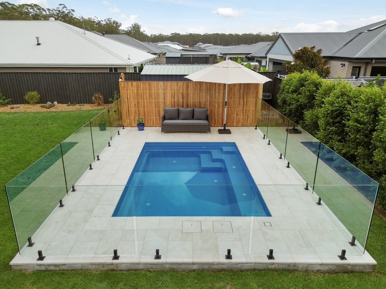 Compass Pool Centre Newcastle Sanctuary 4.8 Sapphire Medowie NSW installation 15